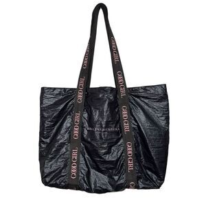 Carolina Herrera Good Girl Perfume Large Black and Pink Tote Bag